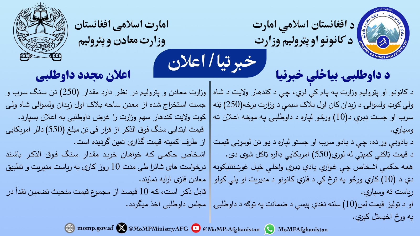 اعلان مجدد داوطلبی