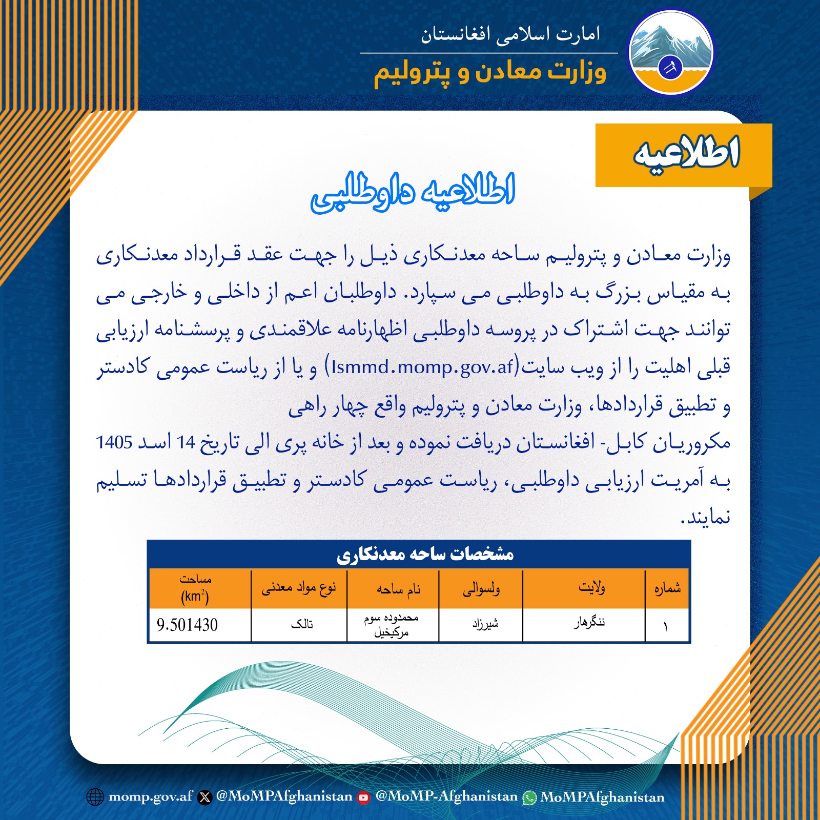 اعلان داوطلبی