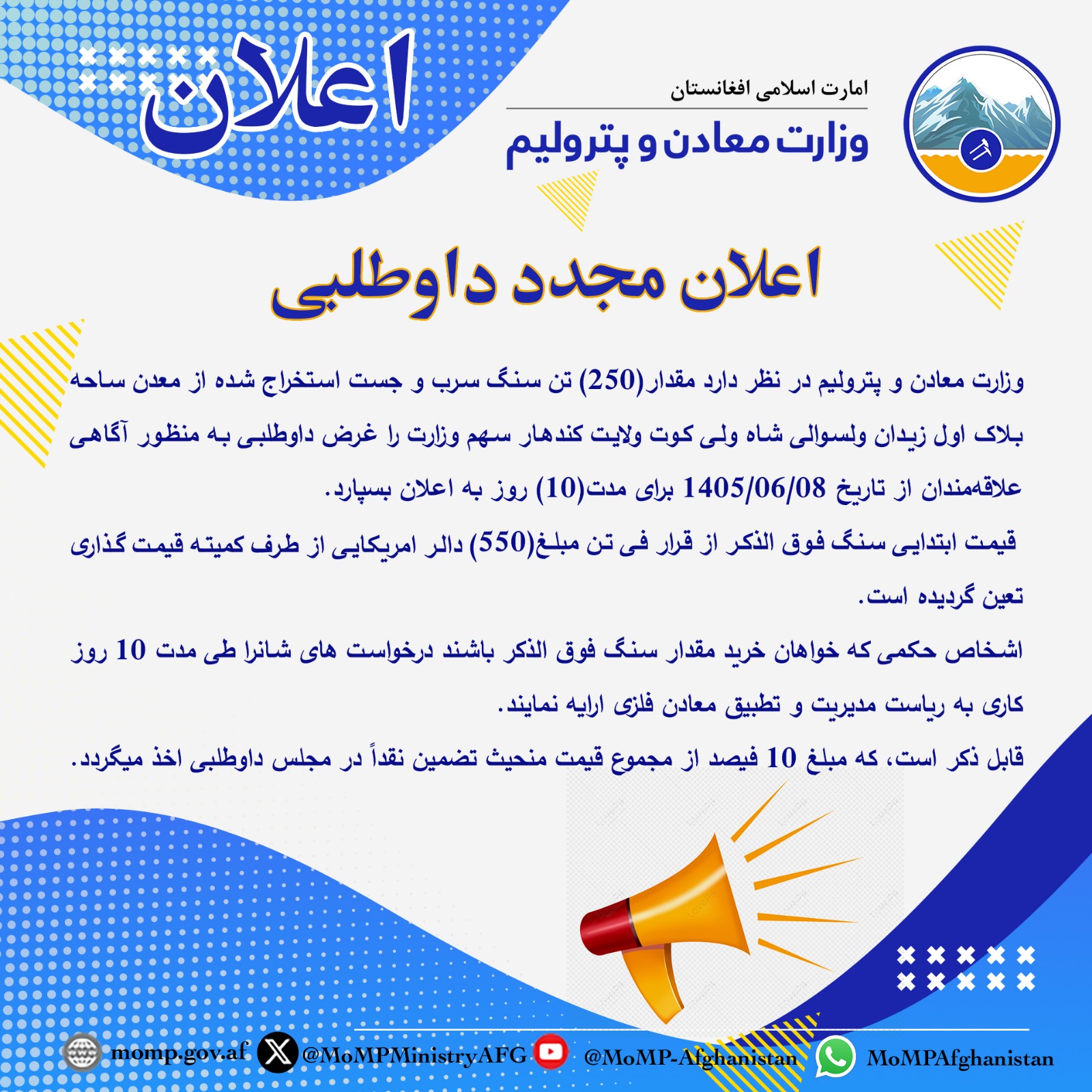 اعلان مجدد داوطلبی