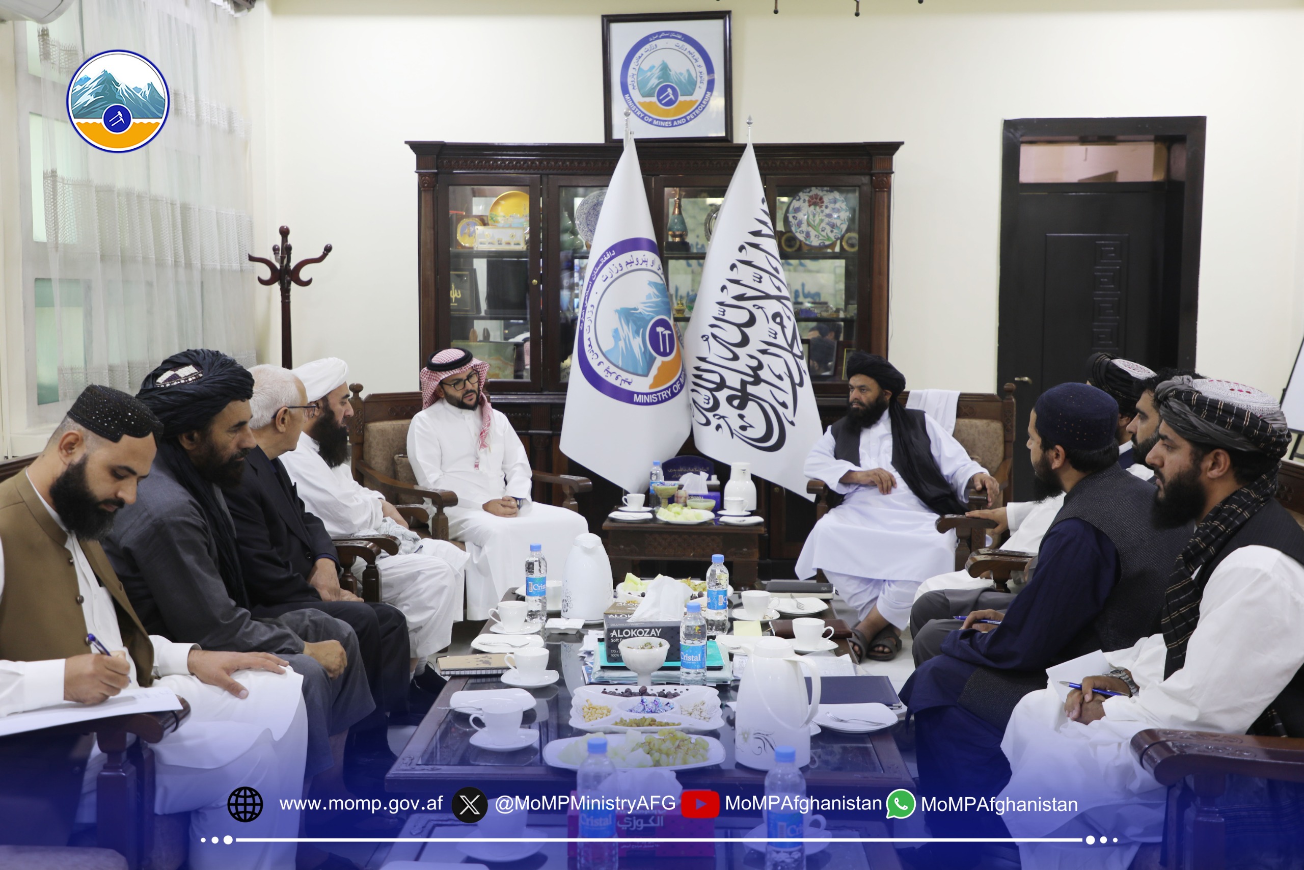 د کانونو او پټرولیم وزیر د دلتا نړیوالې کمپنۍ له اجرائیوي رئیس سره وکتل